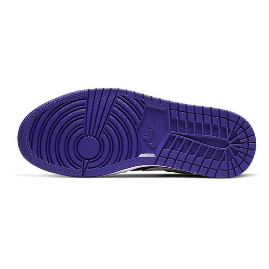 Air Jordan 1 Low 'Court Purple Black'- Streetwear Fashion - evapacs.com