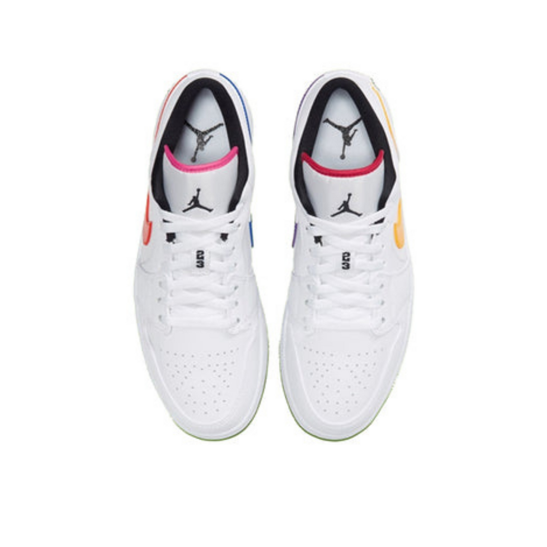 Air Jordan 1 Low 'Multi-Color Swoosh'- Streetwear Fashion - evapacs.com