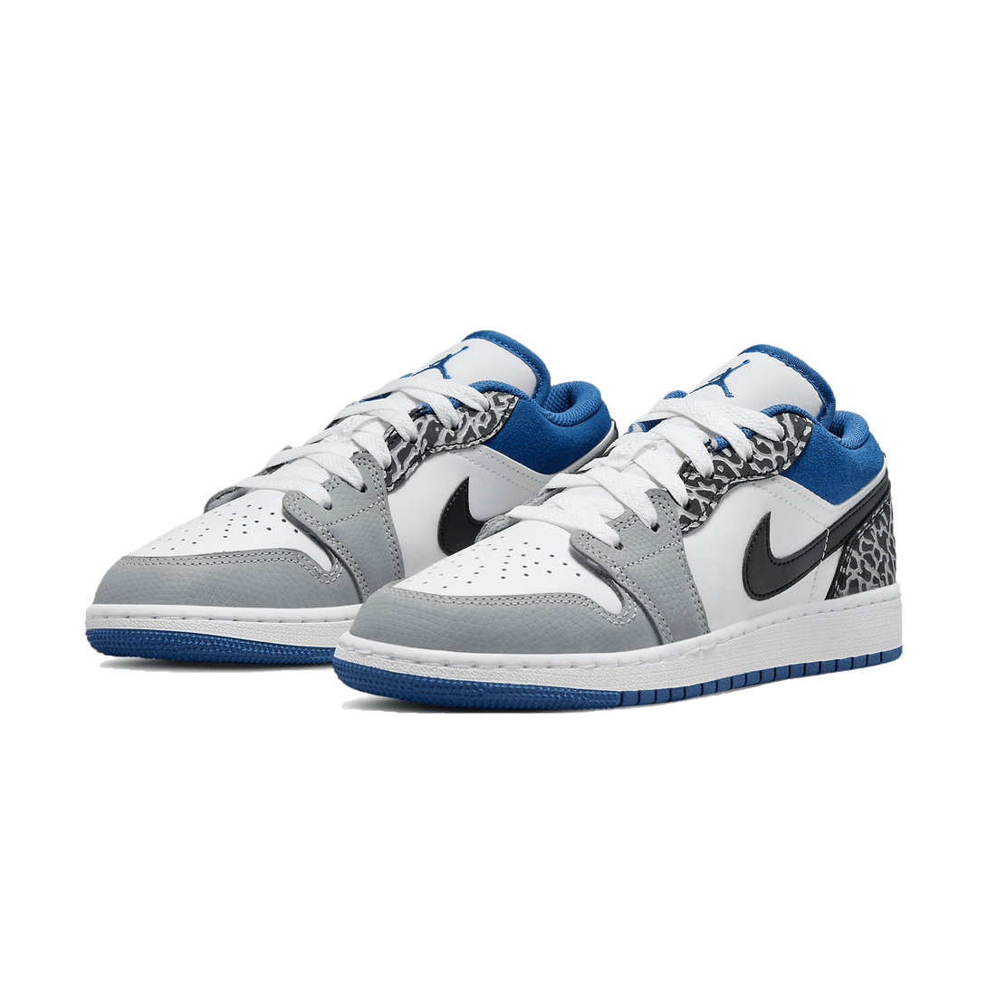 Air Jordan 1 Low SE GS 'True Blue'- Streetwear Fashion - evapacs.com