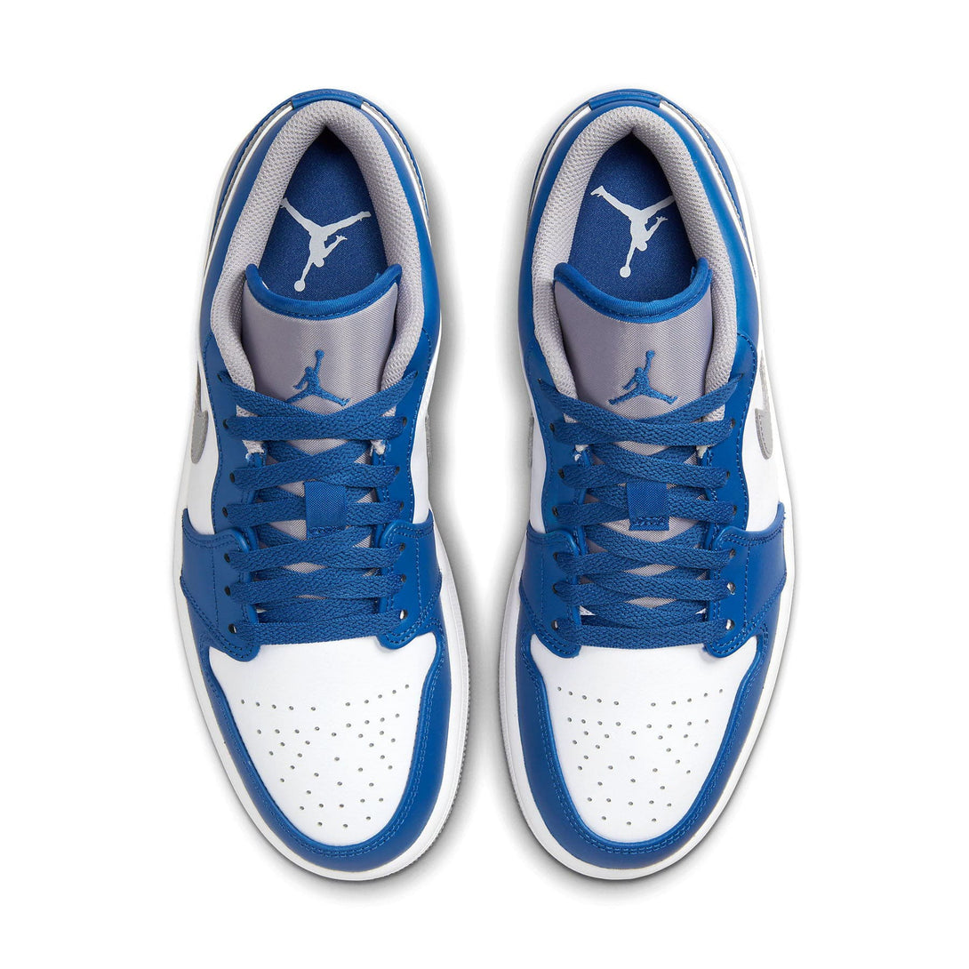Air Jordan 1 Low 'True Blue Cement'- Streetwear Fashion - evapacs.com
