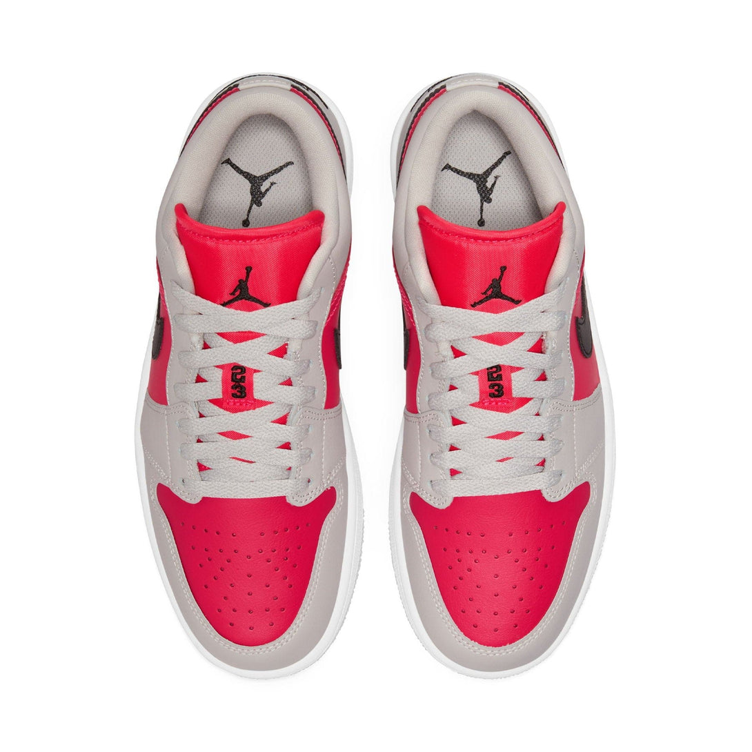 Air Jordan 1 Low Wmns 'Light Iron Ore Siren Red'- Streetwear Fashion - evapacs.com