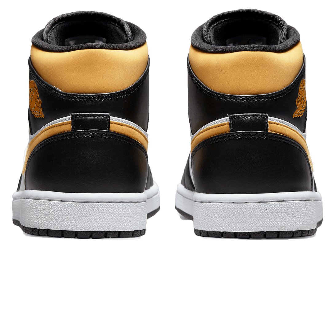 Air Jordan 1 Mid 'Black University Gold'- Streetwear Fashion - evapacs.com