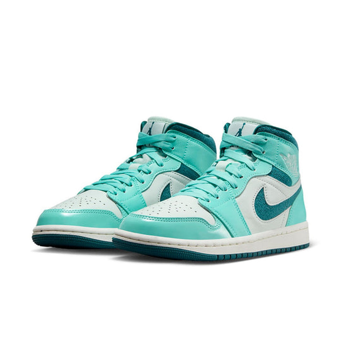 Air Jordan 1 Mid 'Bleached Turquoise' Wmns- Streetwear Fashion - evapacs.com