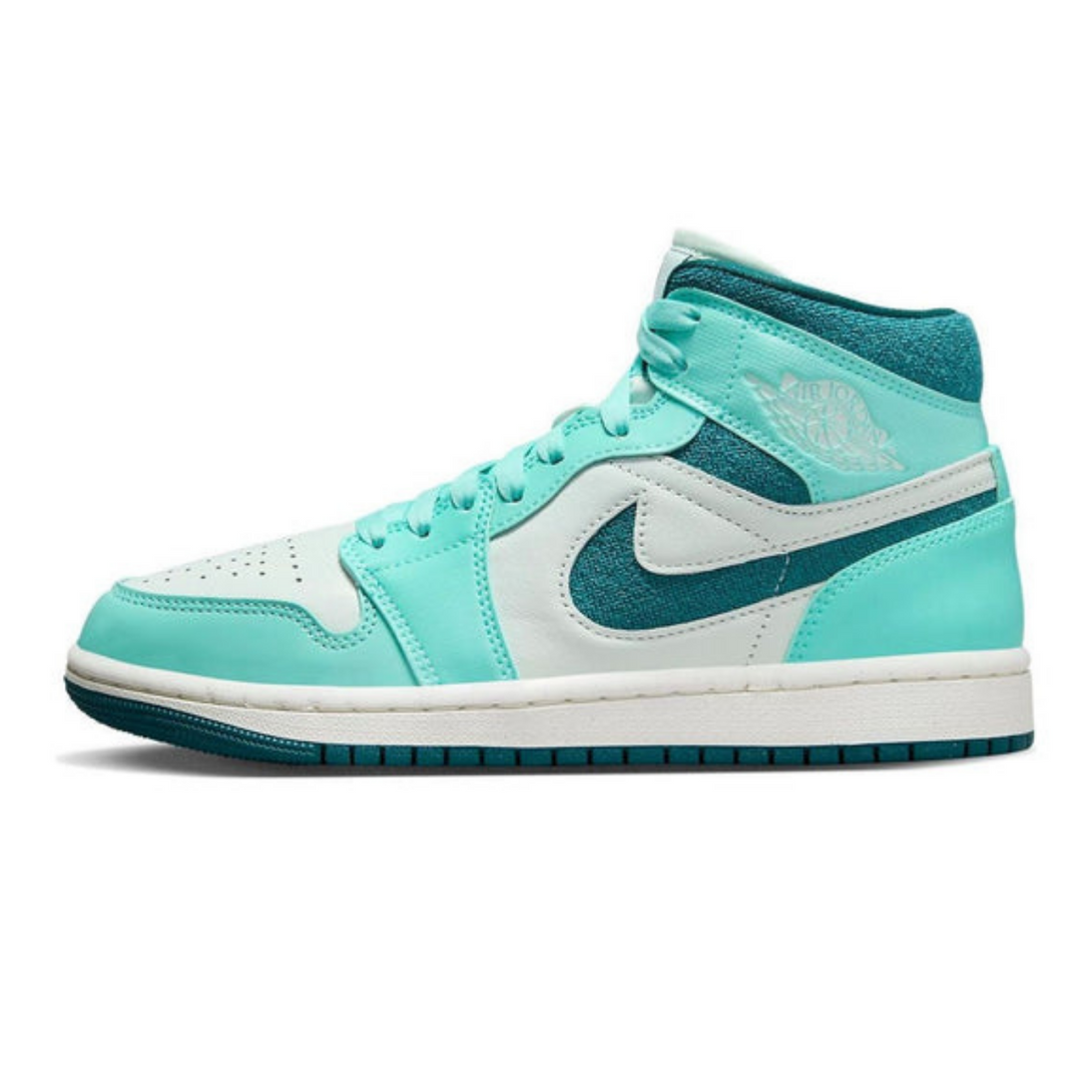 Air Jordan 1 Mid 'Bleached Turquoise' Wmns- Streetwear Fashion - evapacs.com