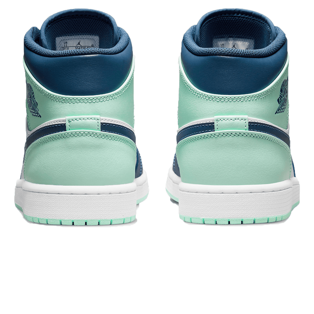 Air Jordan 1 Mid 'Blue Mint'- Streetwear Fashion - evapacs.com