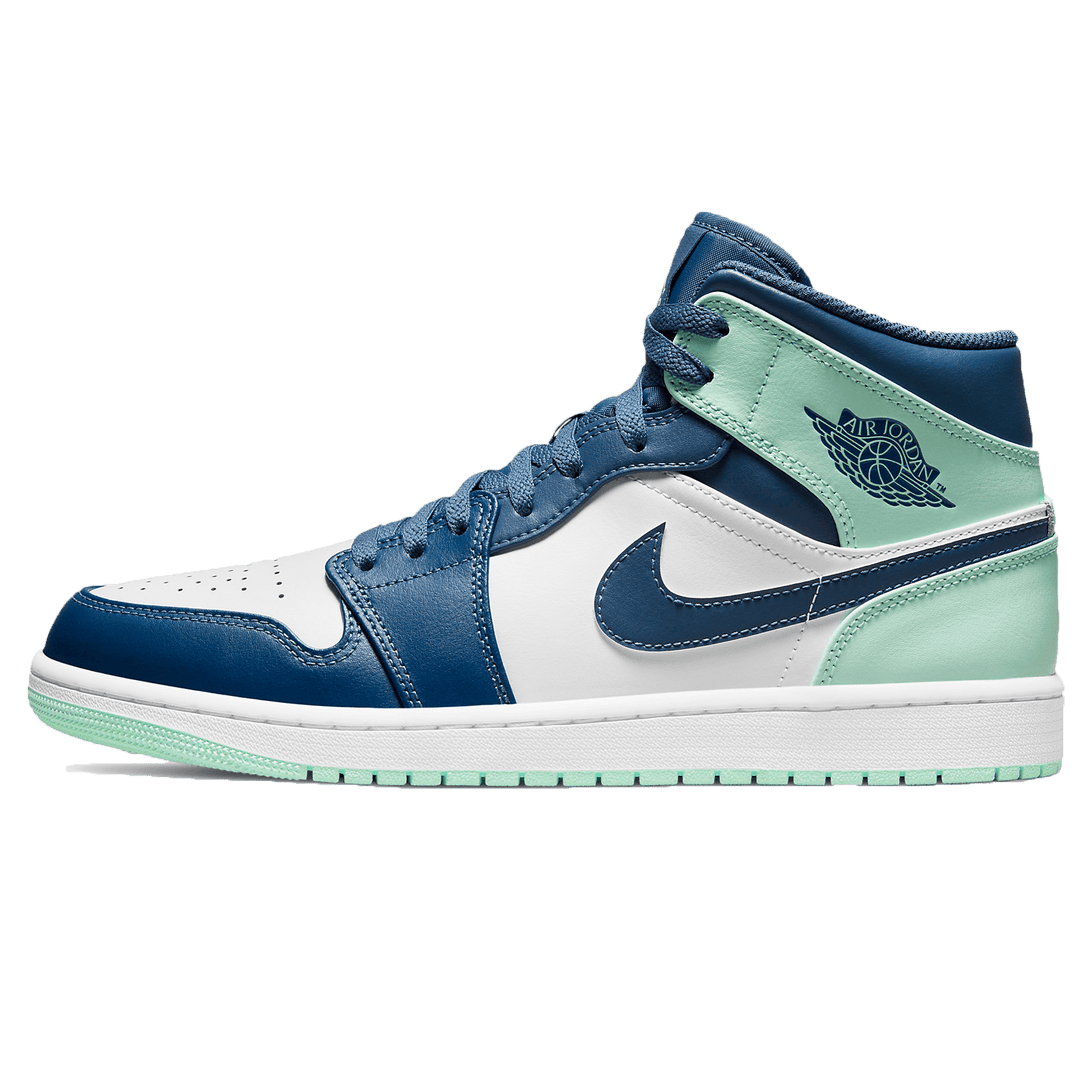 Air Jordan 1 Mid 'Blue Mint'- Streetwear Fashion - evapacs.com