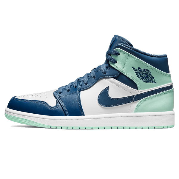 Air Jordan 1 Mid 'Blue Mint'- Streetwear Fashion - evapacs.com