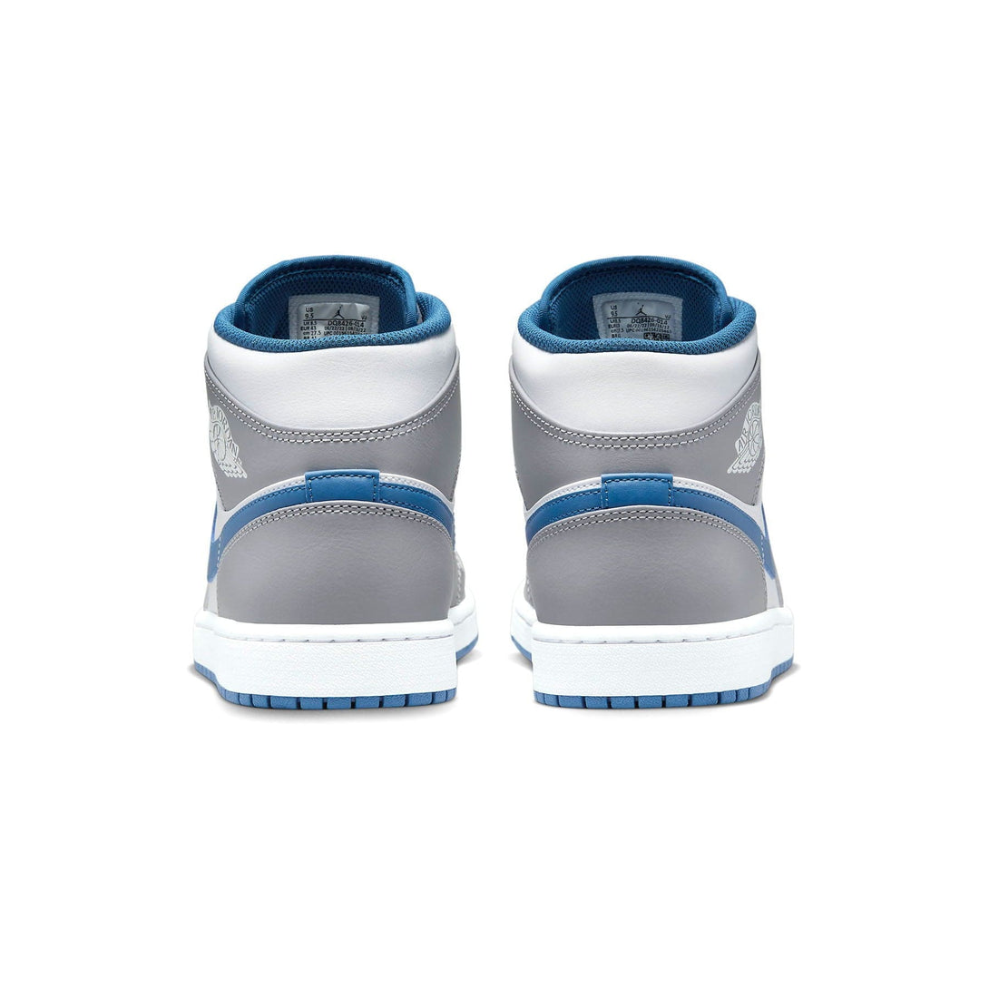 Air Jordan 1 Mid 'Cement True Blue'- Streetwear Fashion - evapacs.com