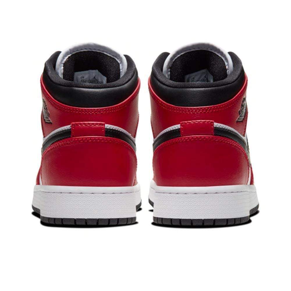 Air Jordan 1 Mid Chicago Black Toe GS- Streetwear Fashion - evapacs.com