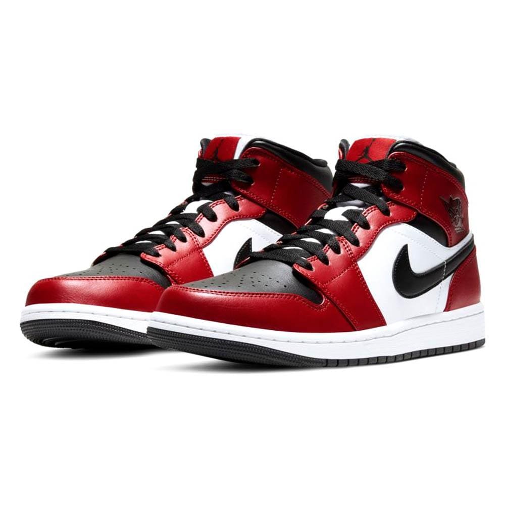 Air Jordan 1 Mid 'Chicago Black Toe'- Streetwear Fashion - evapacs.com