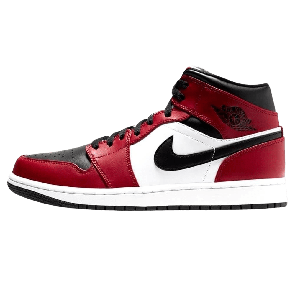 Air Jordan 1 Mid 'Chicago Black Toe'- Streetwear Fashion - evapacs.com