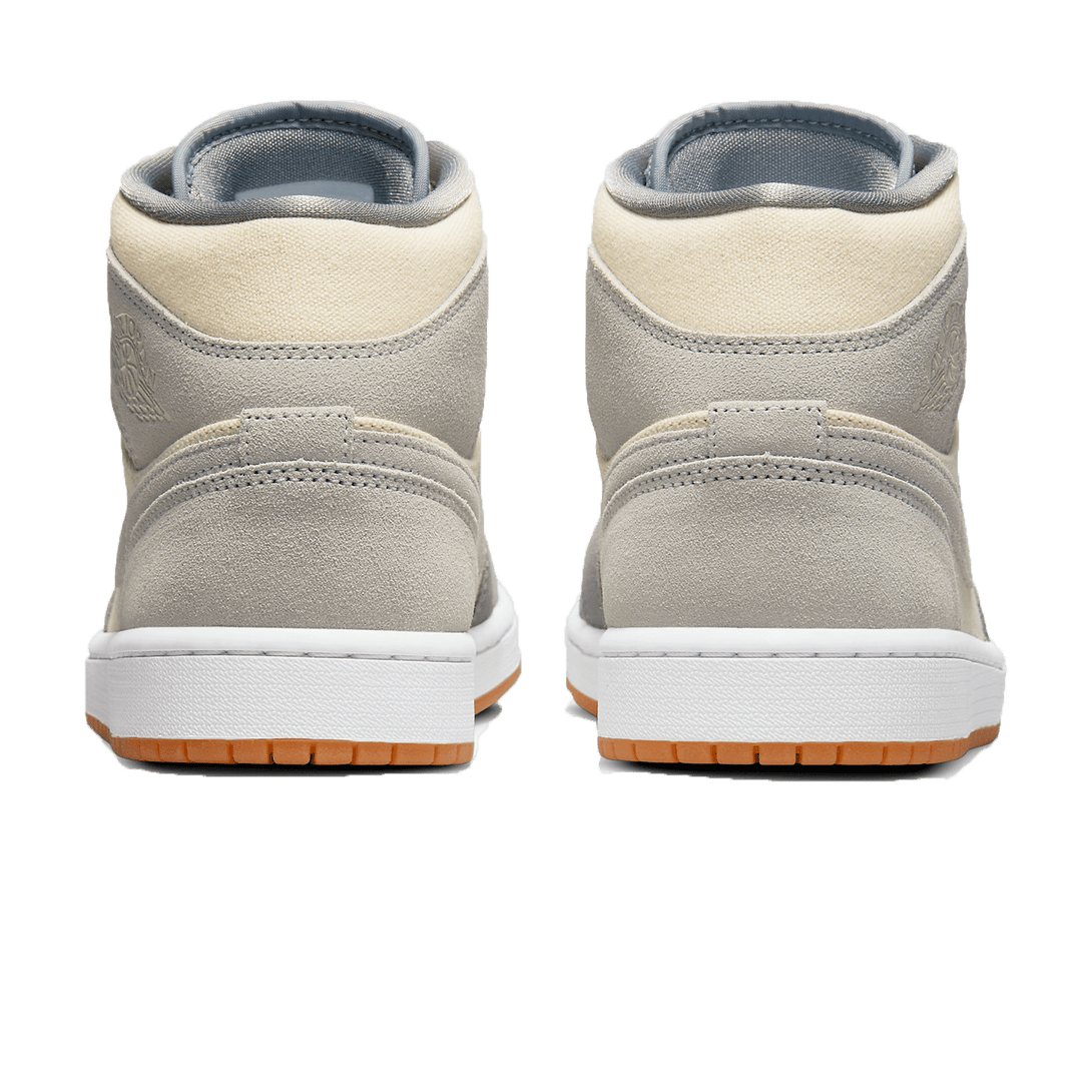 Air Jordan 1 Mid Coconut Milk Particle Grey- Streetwear Fashion - evapacs.com