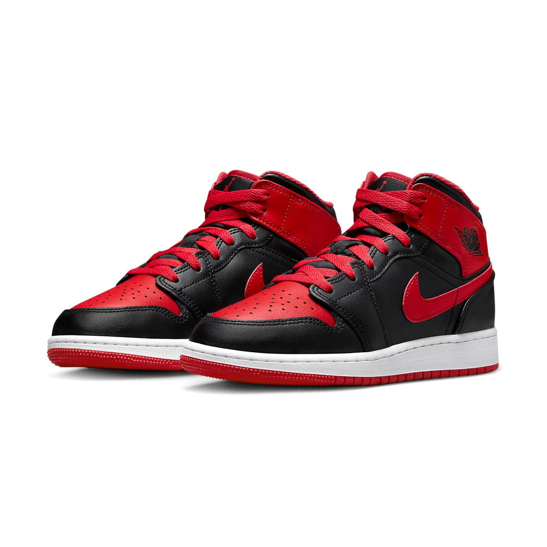 Air Jordan 1 Mid GS 'Alternate Bred'- Streetwear Fashion - evapacs.com