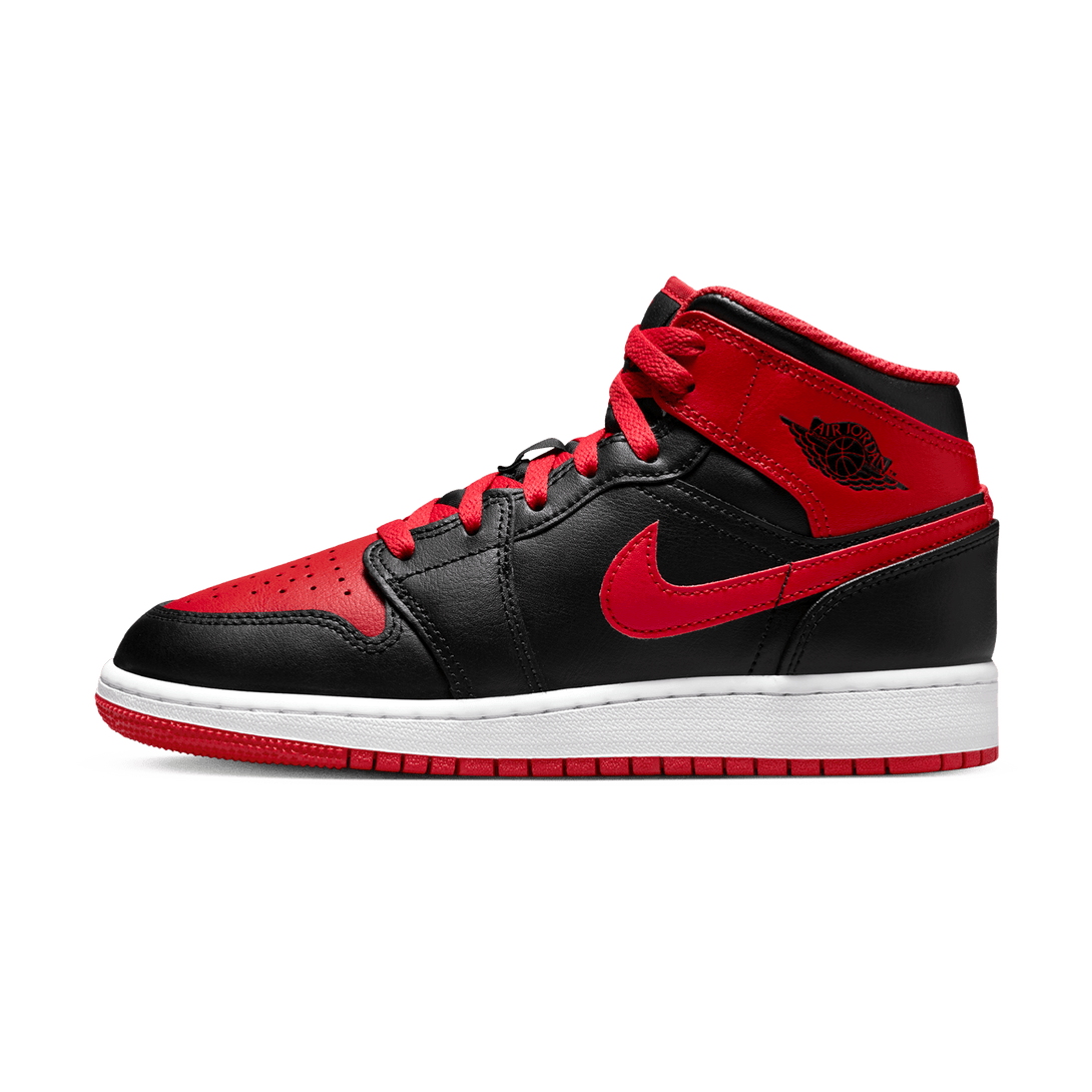 Air Jordan 1 Mid GS 'Alternate Bred'- Streetwear Fashion - evapacs.com