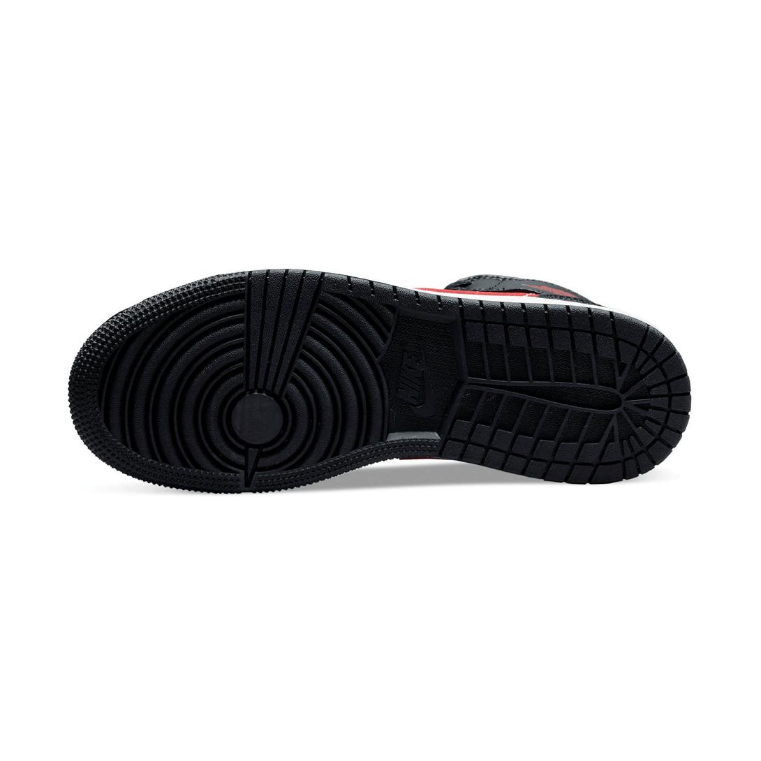 Air Jordan 1 Mid GS 'Black Fire Red'- Streetwear Fashion - evapacs.com