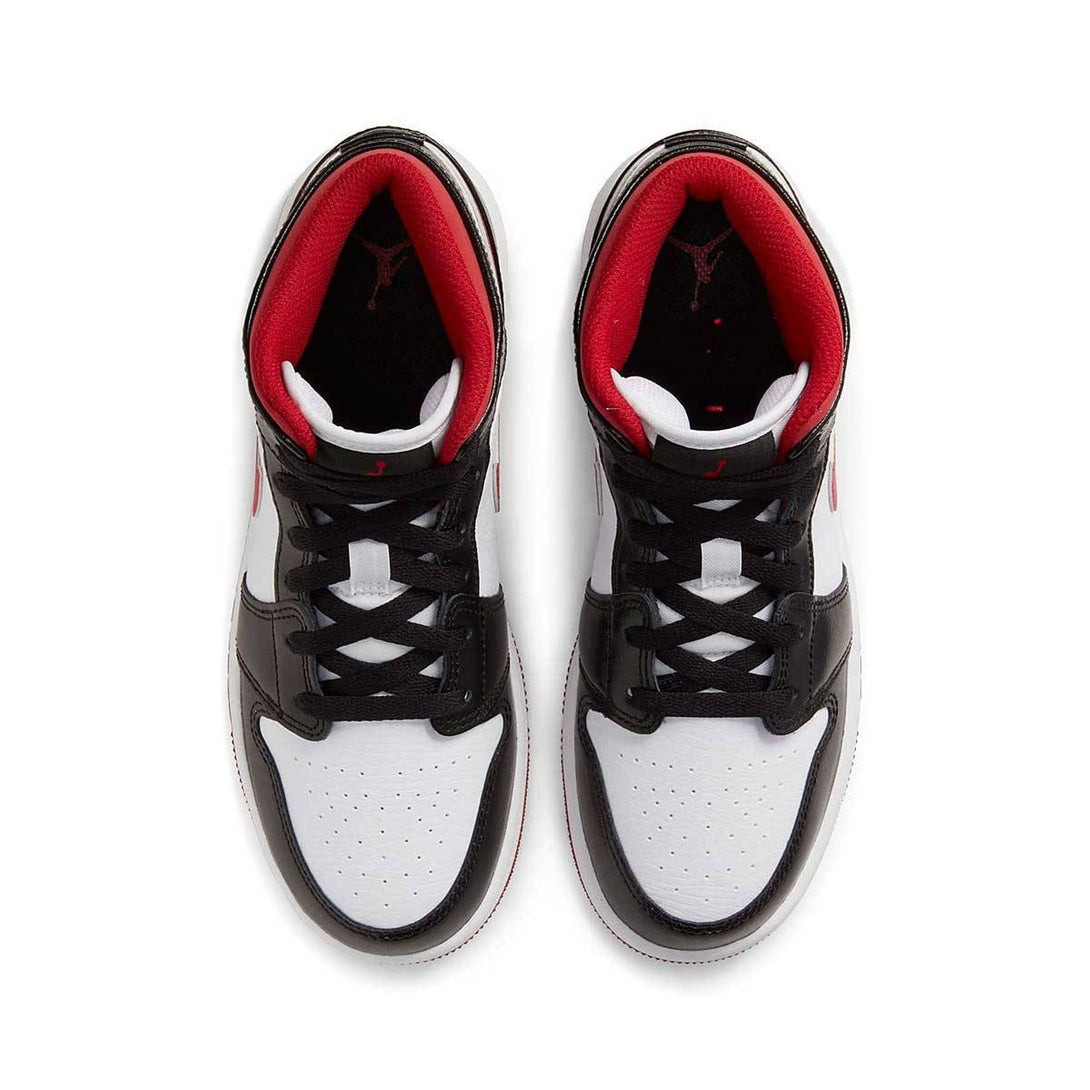 Air Jordan 1 Mid GS 'Black Gym Red'- Streetwear Fashion - evapacs.com