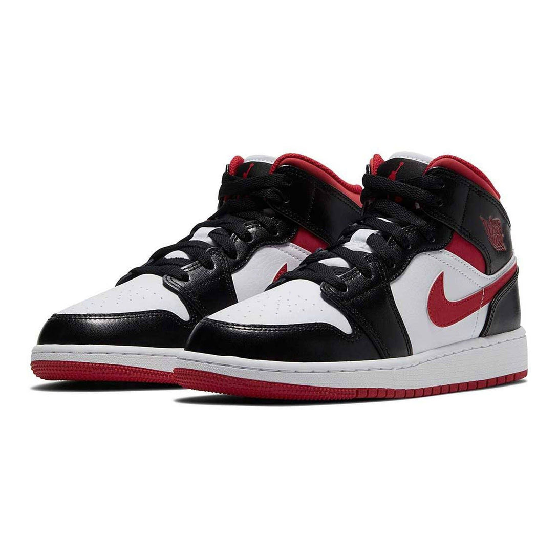 Air Jordan 1 Mid GS 'Black Gym Red'- Streetwear Fashion - evapacs.com