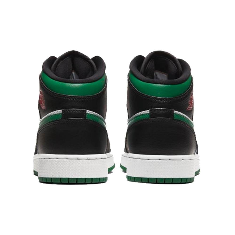 Air Jordan 1 Mid GS 'Black Pine Green'- Streetwear Fashion - evapacs.com