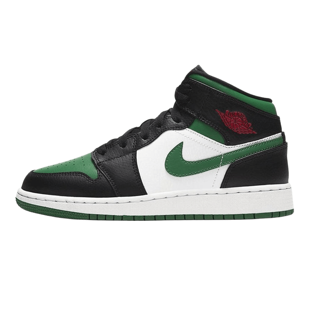 Air Jordan 1 Mid GS 'Black Pine Green'- Streetwear Fashion - evapacs.com