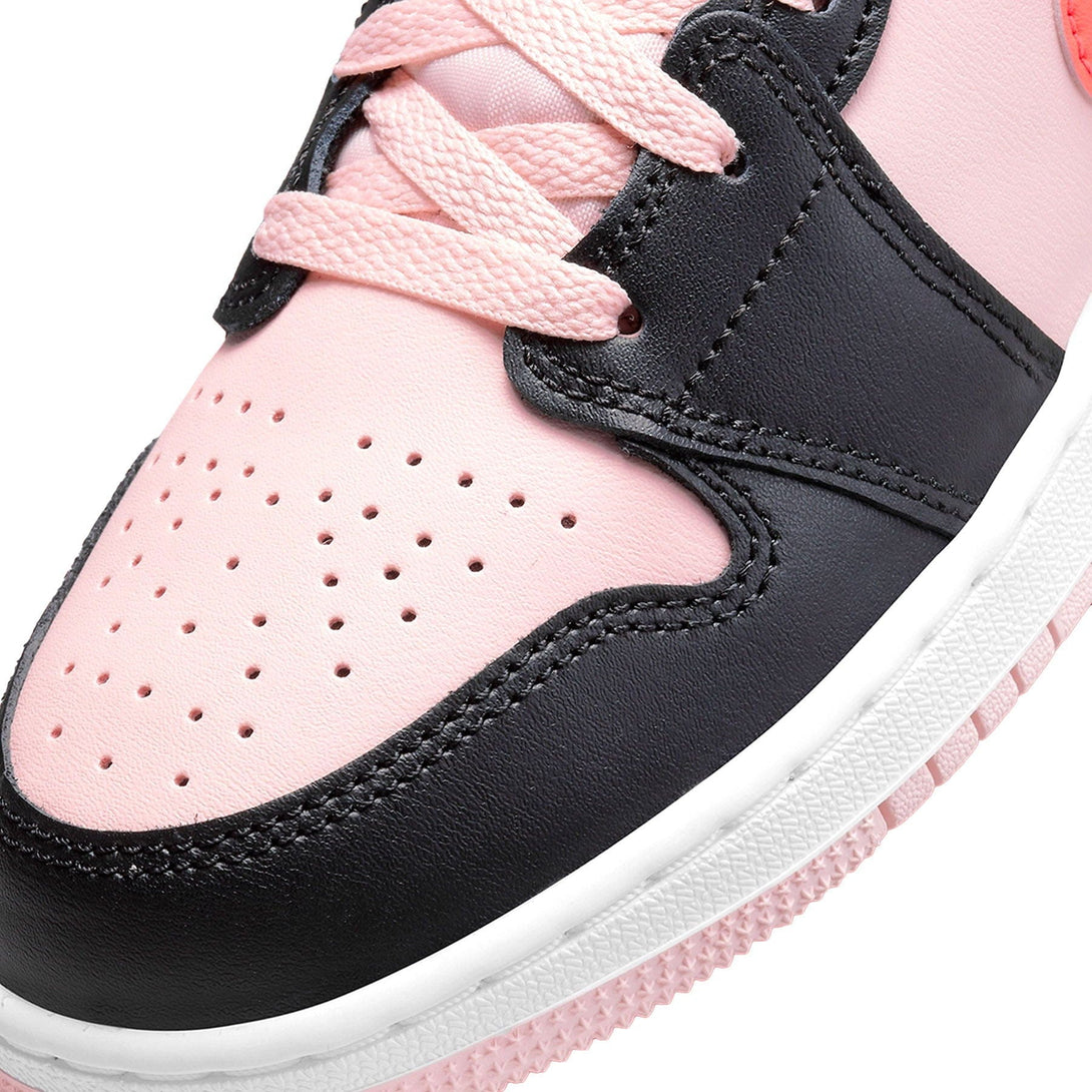 Air Jordan 1 Mid GS Black Pink Crimson- Streetwear Fashion - evapacs.com