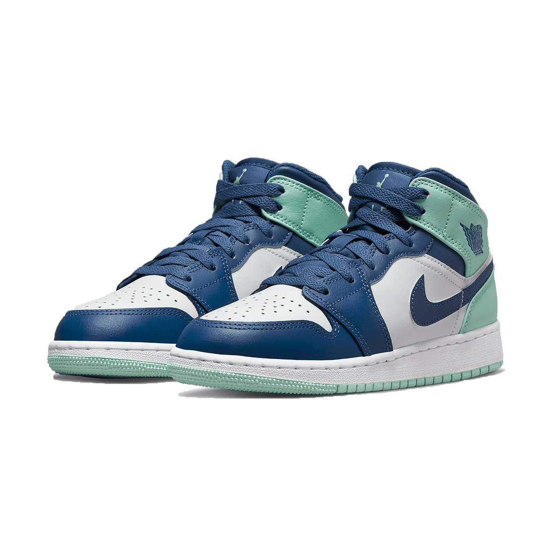 Air Jordan 1 Mid GS 'Blue Mint'- Streetwear Fashion - evapacs.com