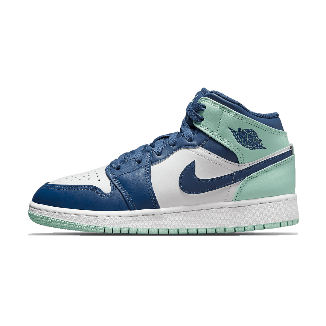 Air Jordan 1 Mid GS 'Blue Mint'- Streetwear Fashion - evapacs.com