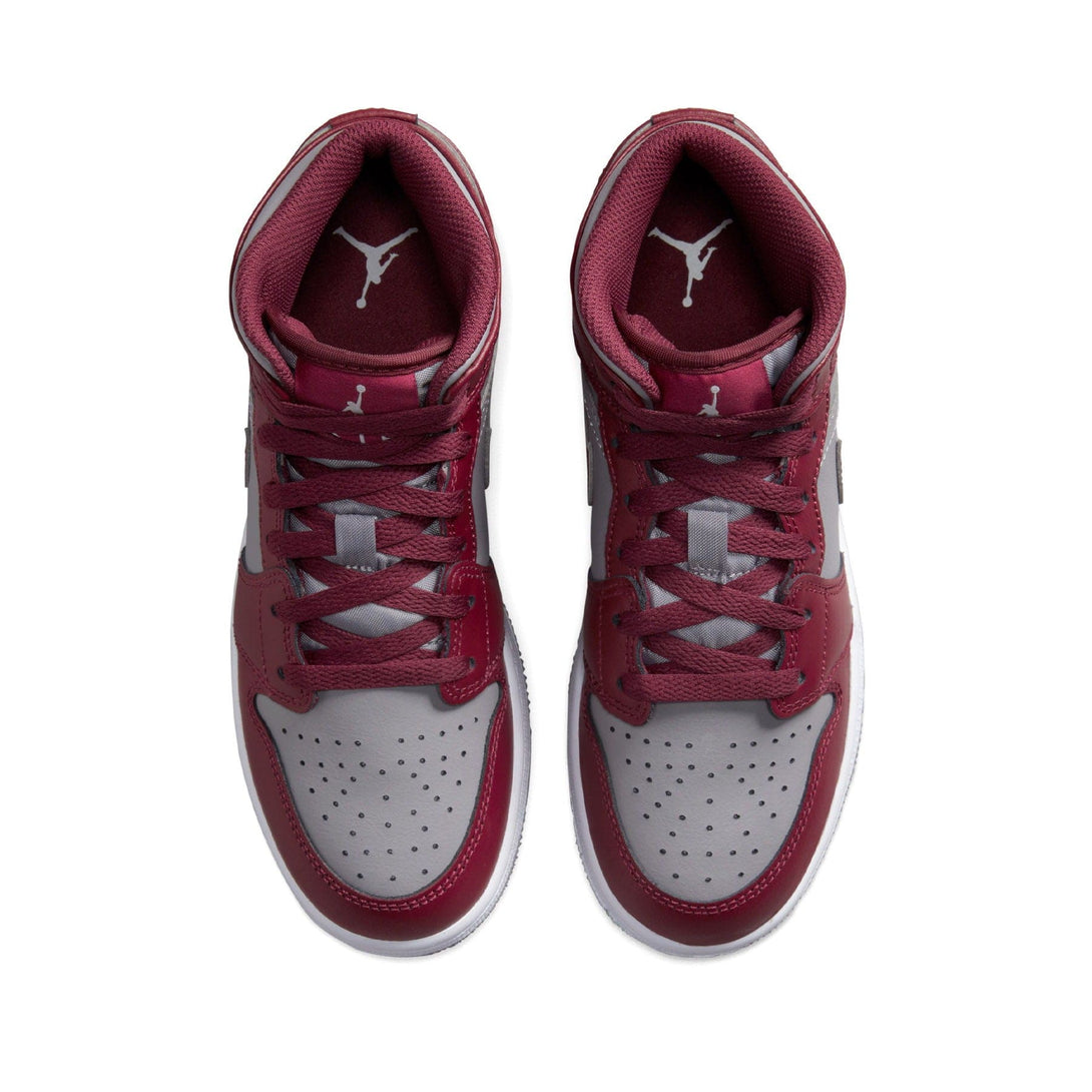 Air Jordan 1 Mid GS 'Cherrywood Red'- Streetwear Fashion - evapacs.com