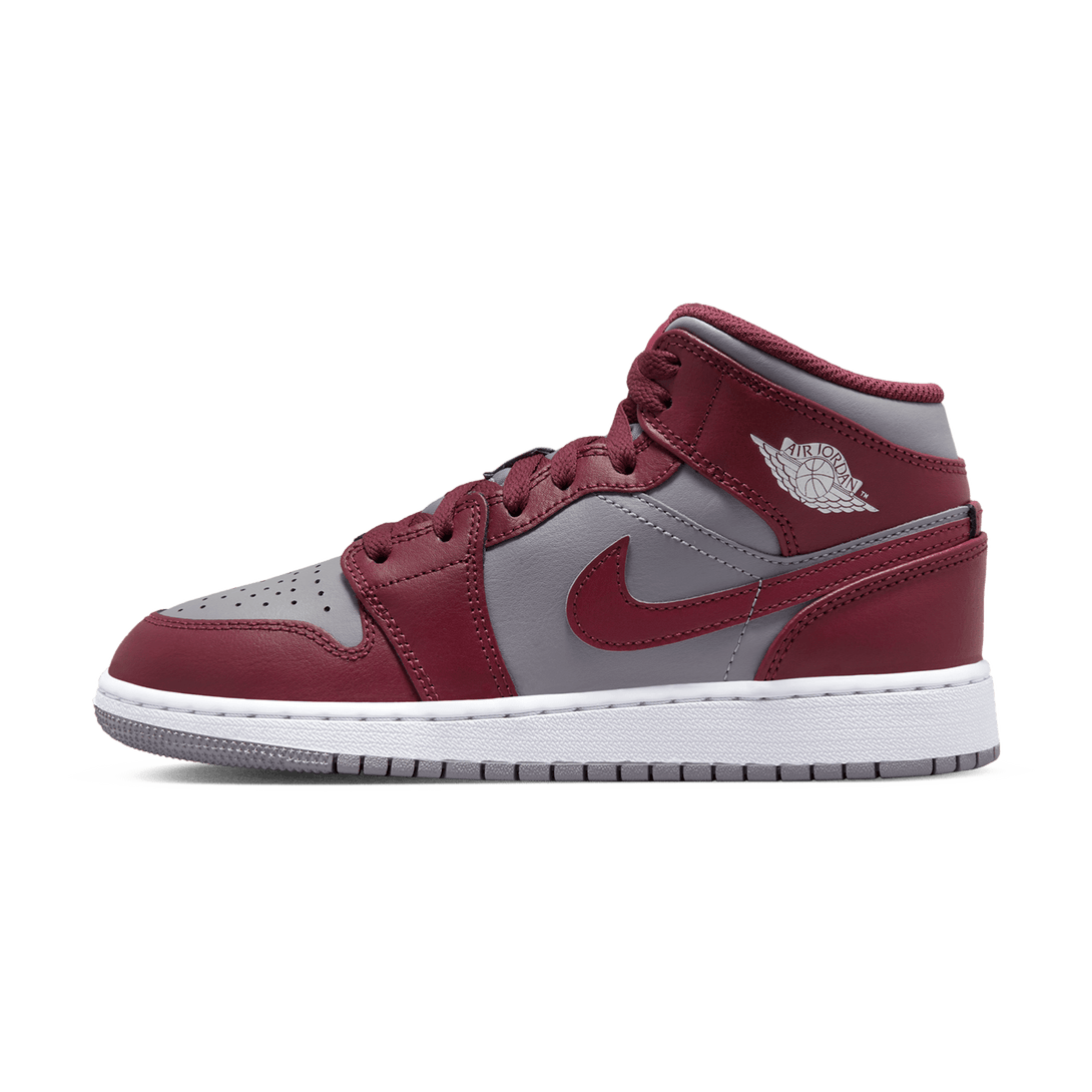 Air Jordan 1 Mid GS 'Cherrywood Red'- Streetwear Fashion - evapacs.com