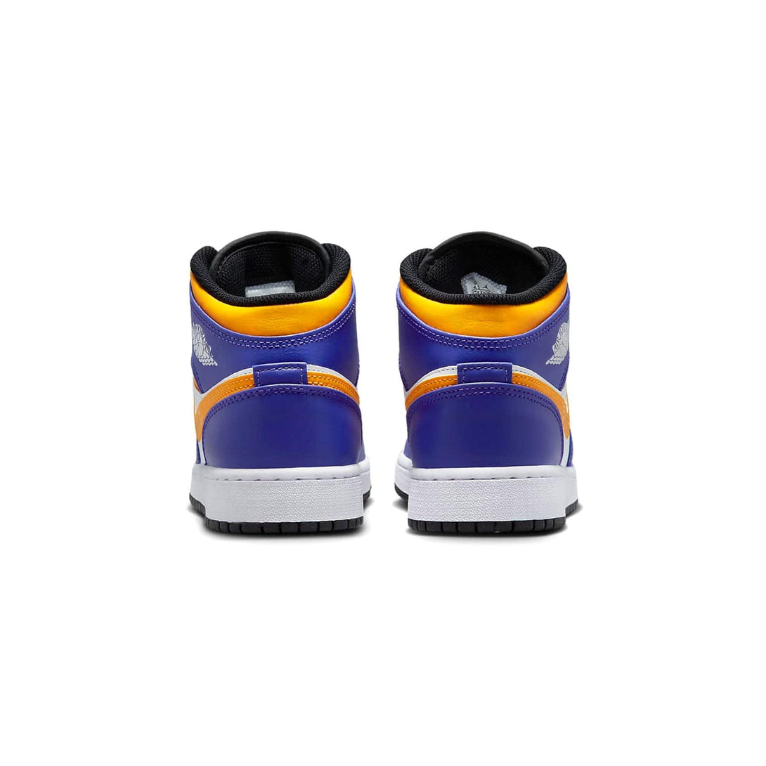 Air Jordan 1 Mid GS 'Lakers'- Streetwear Fashion - evapacs.com