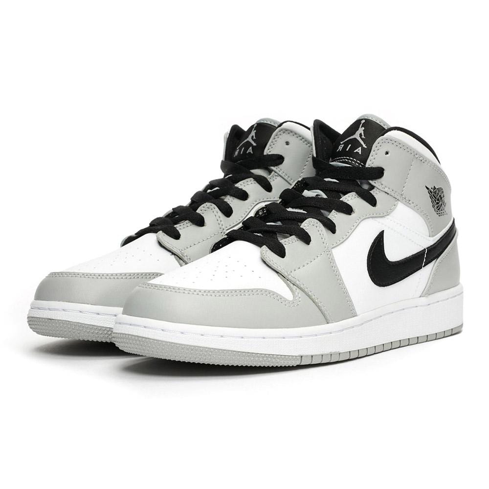 Air Jordan 1 Mid GS "Light Smoke Grey"- Streetwear Fashion - evapacs.com