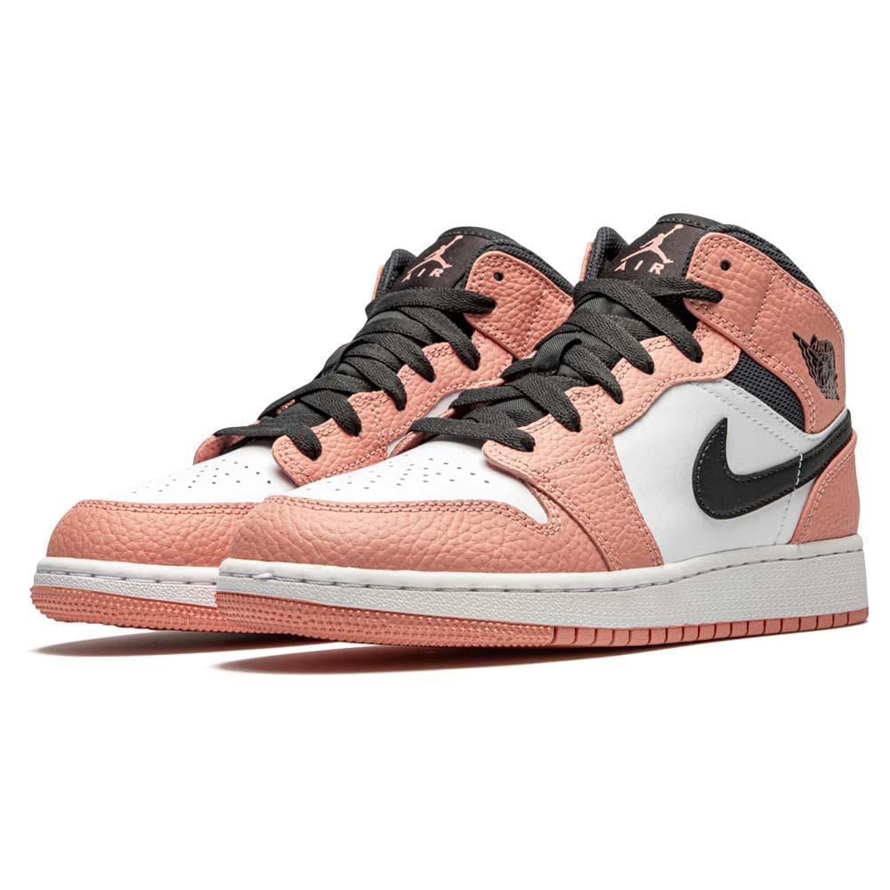 Air Jordan 1 Mid GS ‘Pink Quartz’- Streetwear Fashion - evapacs.com