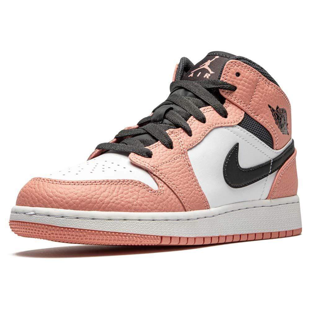 Air Jordan 1 Mid GS ‘Pink Quartz’- Streetwear Fashion - evapacs.com