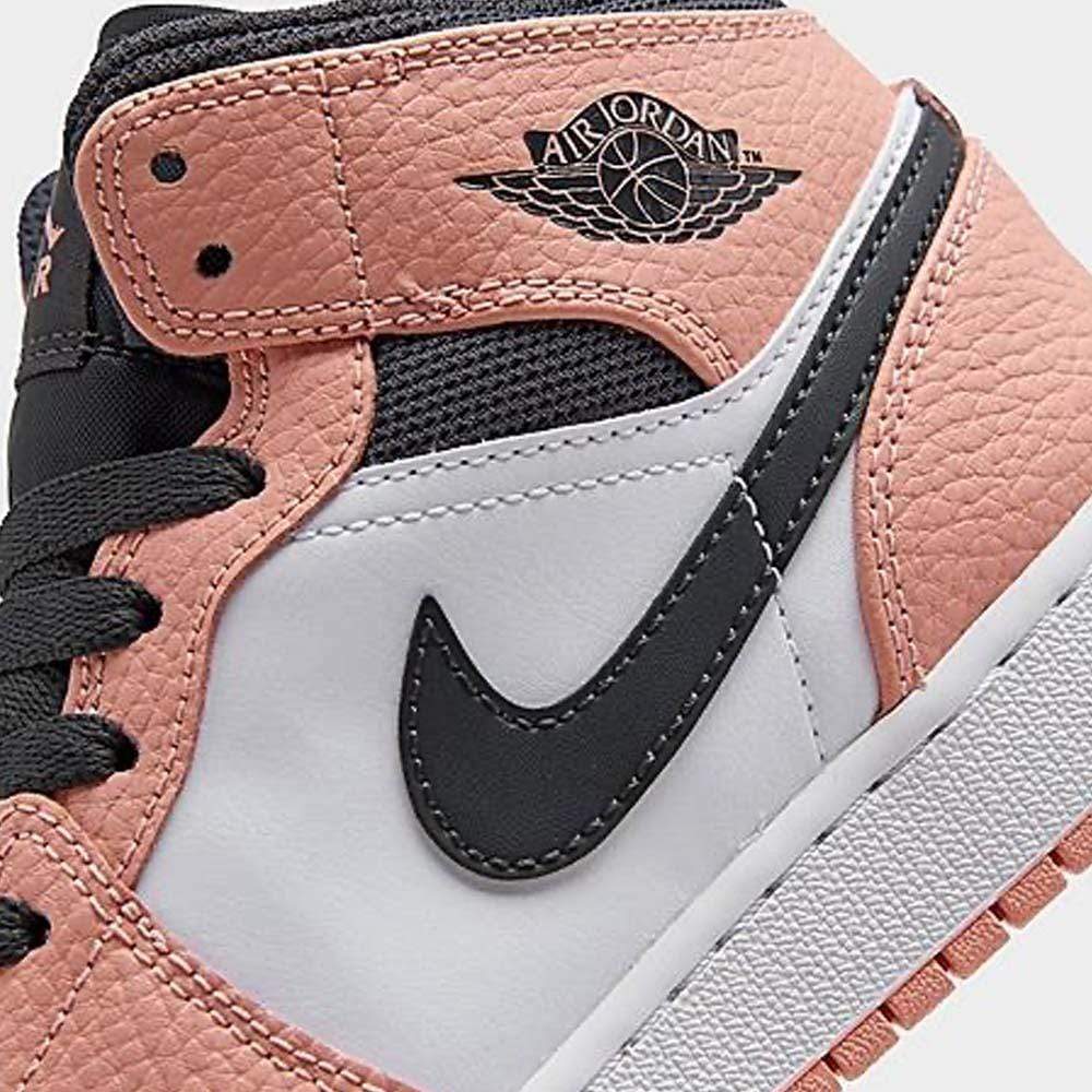 Air Jordan 1 Mid GS ‘Pink Quartz’- Streetwear Fashion - evapacs.com