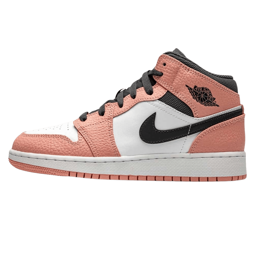 Air Jordan 1 Mid GS ‘Pink Quartz’- Streetwear Fashion - evapacs.com