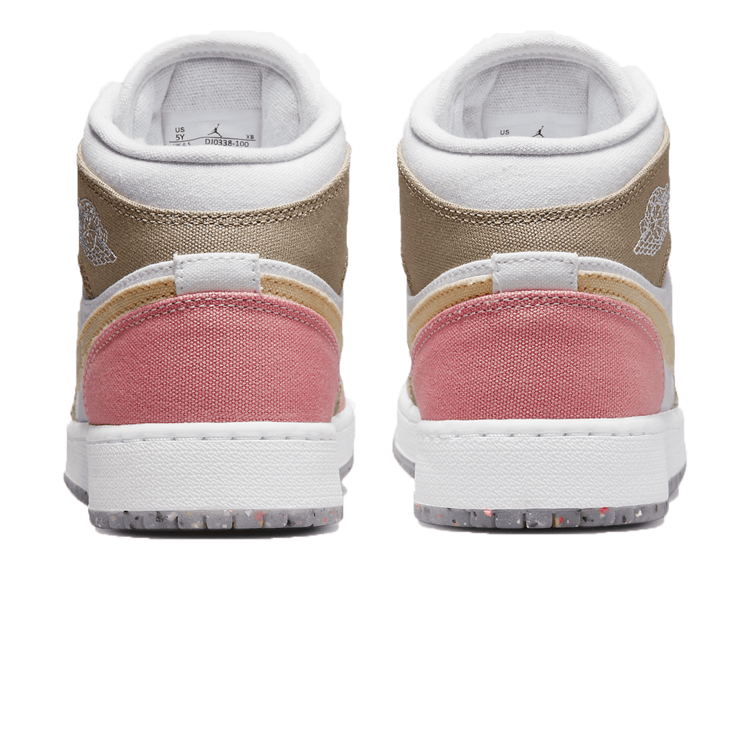 Air Jordan 1 Mid GS Pink Tan- Streetwear Fashion - evapacs.com