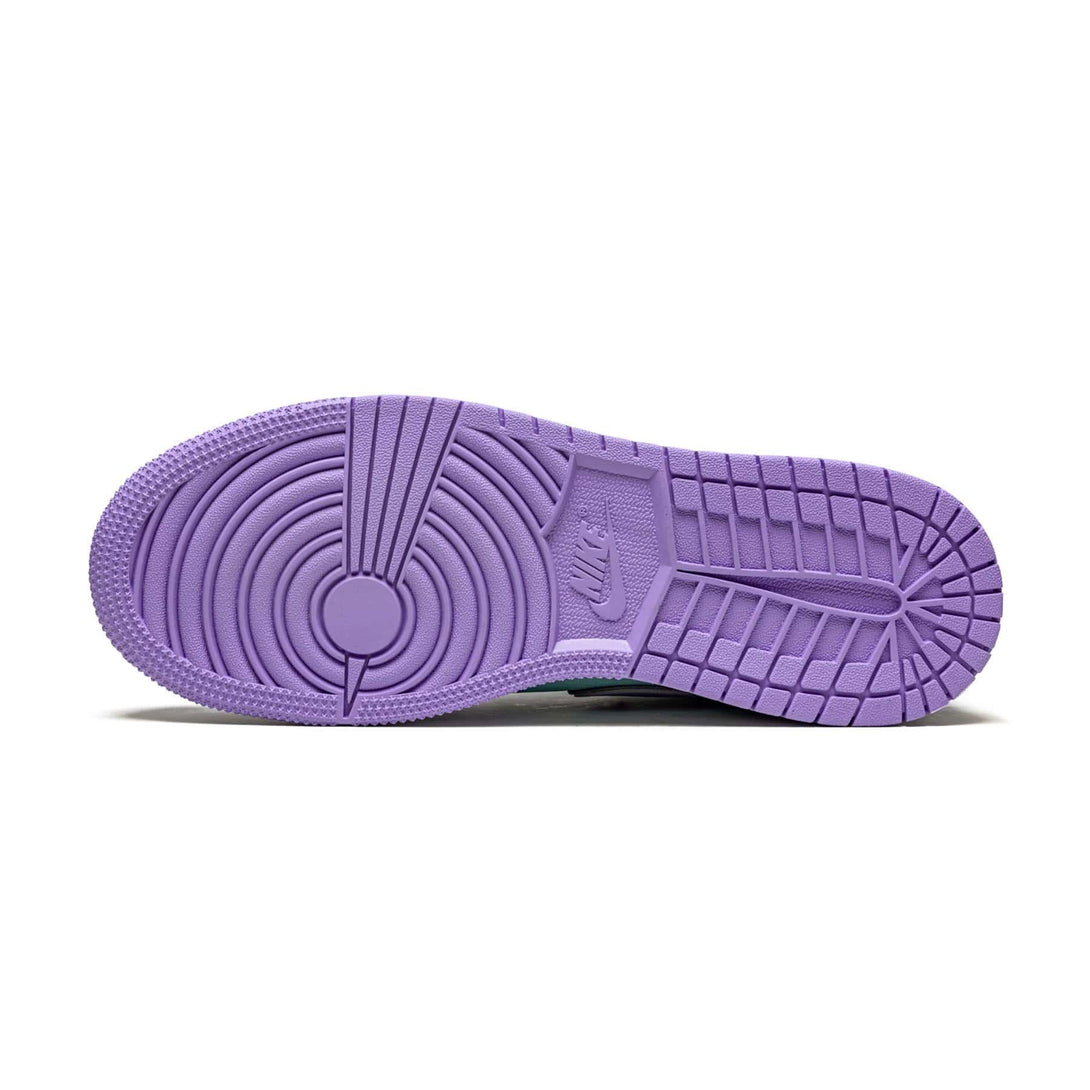 Air Jordan 1 Mid GS 'Purple Aqua'- Streetwear Fashion - evapacs.com