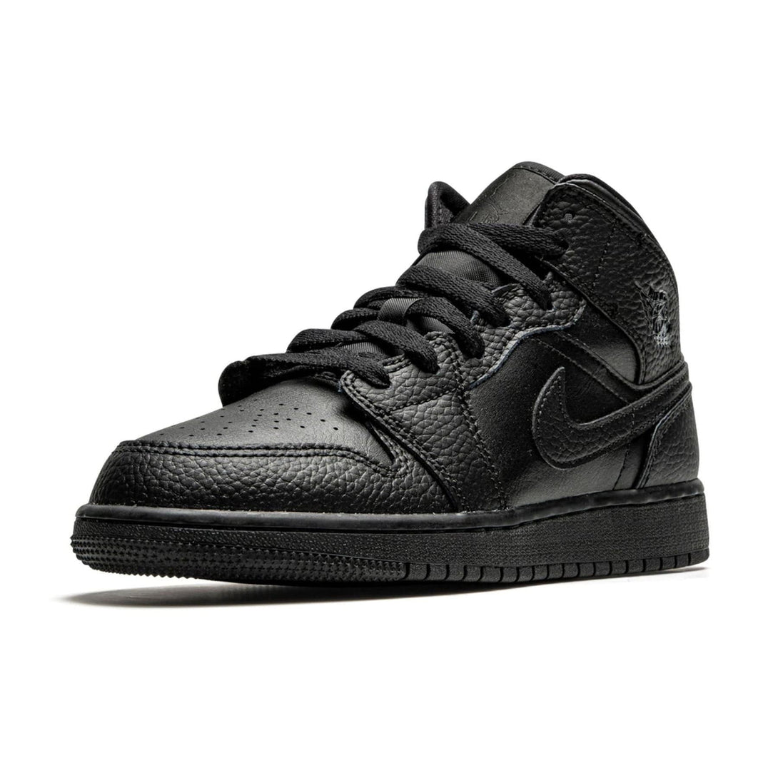 Air Jordan 1 Mid GS 'Triple Black' 2020- Streetwear Fashion - evapacs.com