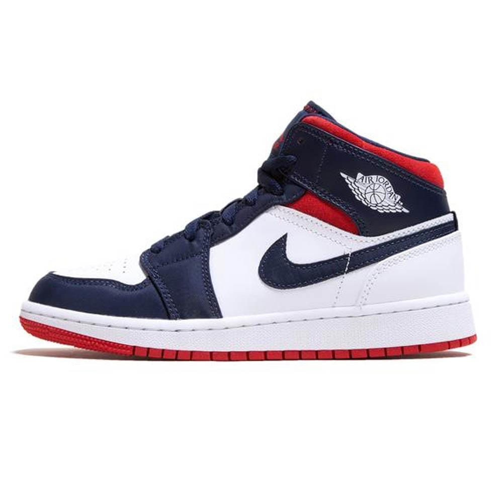 Air Jordan 1 Mid GS 'USA Olympic'- Streetwear Fashion - evapacs.com