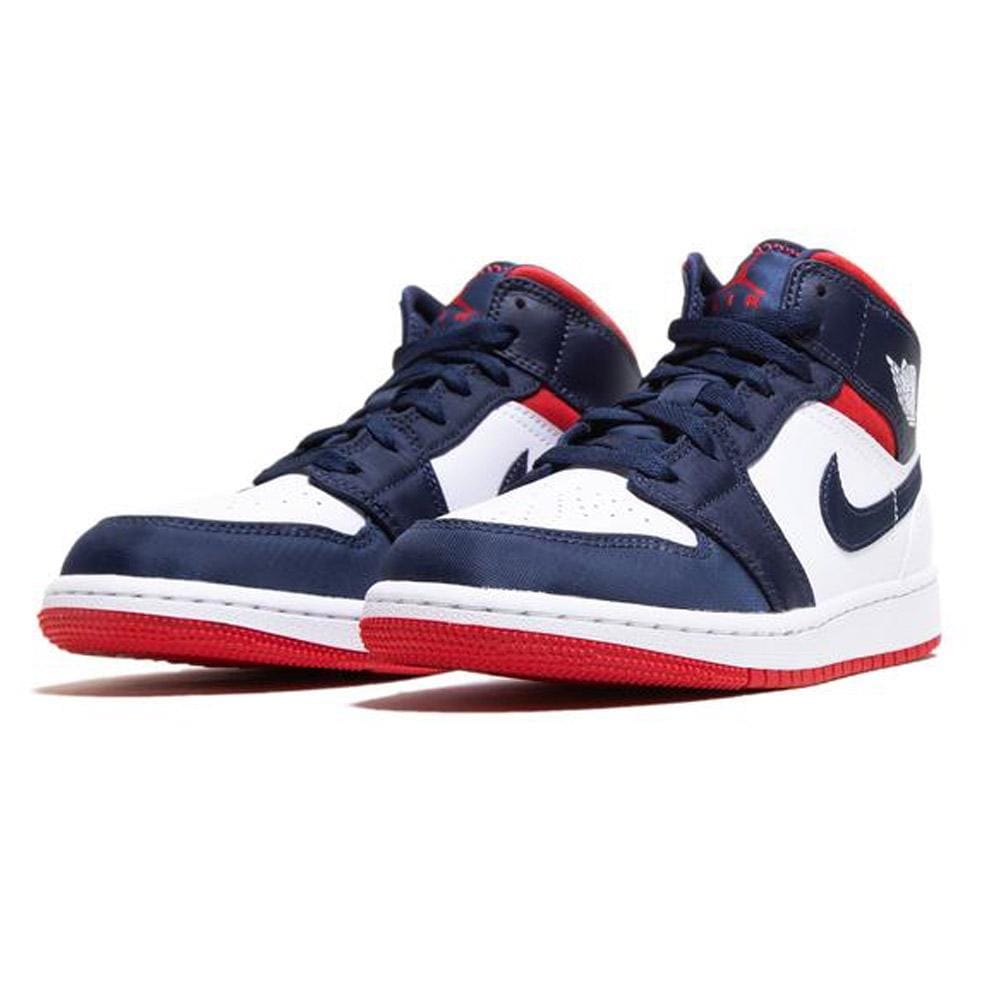 Air Jordan 1 Mid GS 'USA Olympic'- Streetwear Fashion - evapacs.com