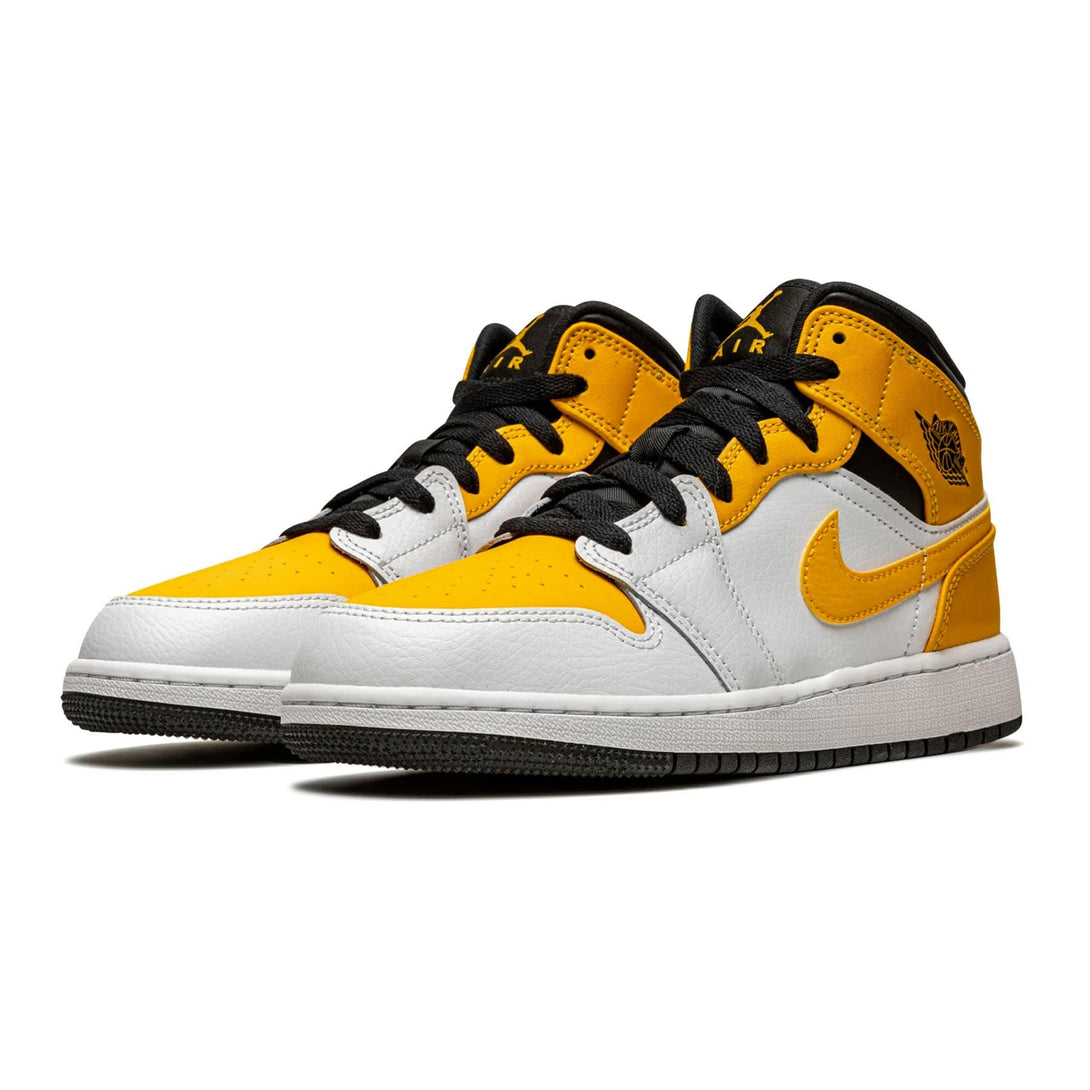 Air Jordan 1 Mid GS 'University Gold'- Streetwear Fashion - evapacs.com