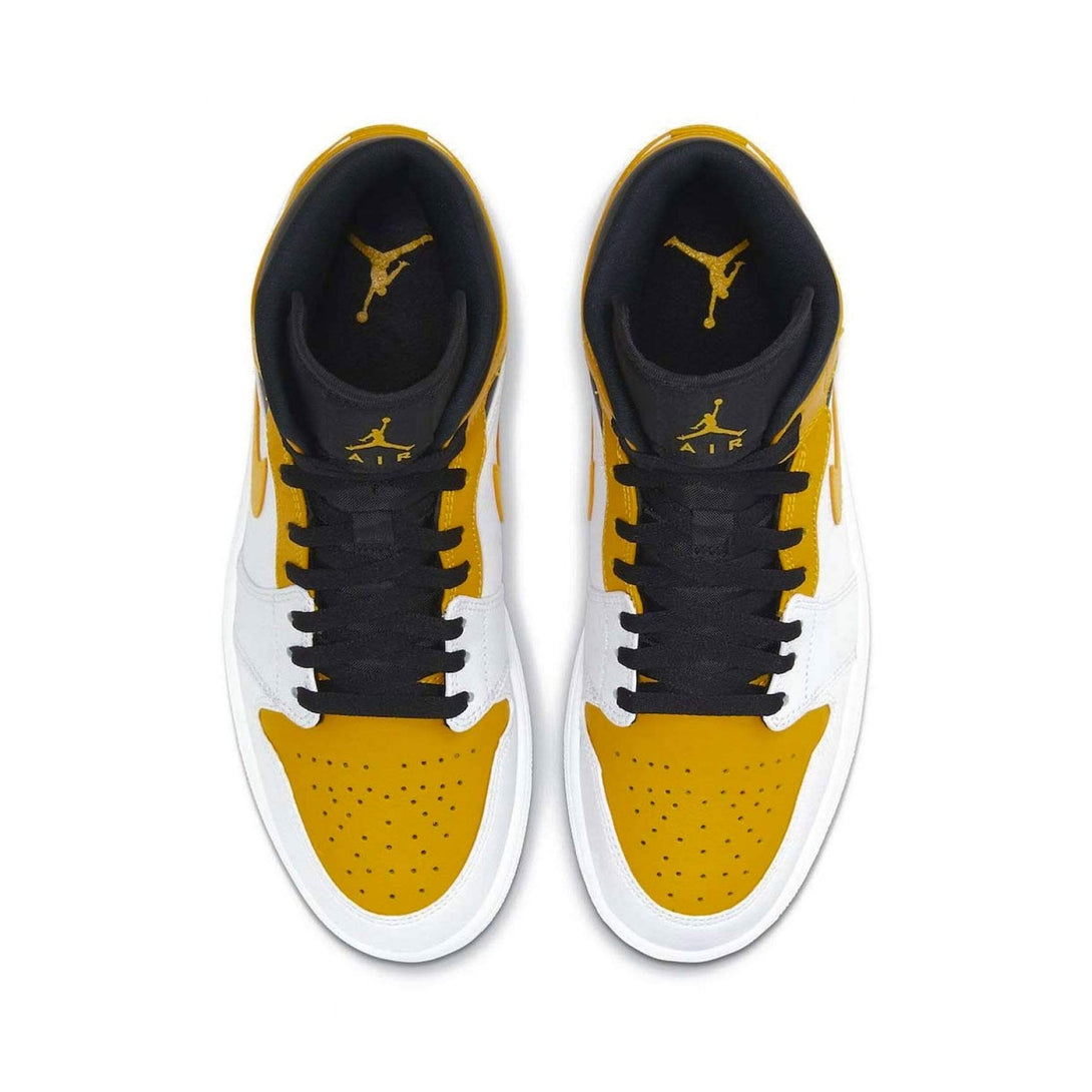 Air Jordan 1 Mid GS 'University Gold'- Streetwear Fashion - evapacs.com