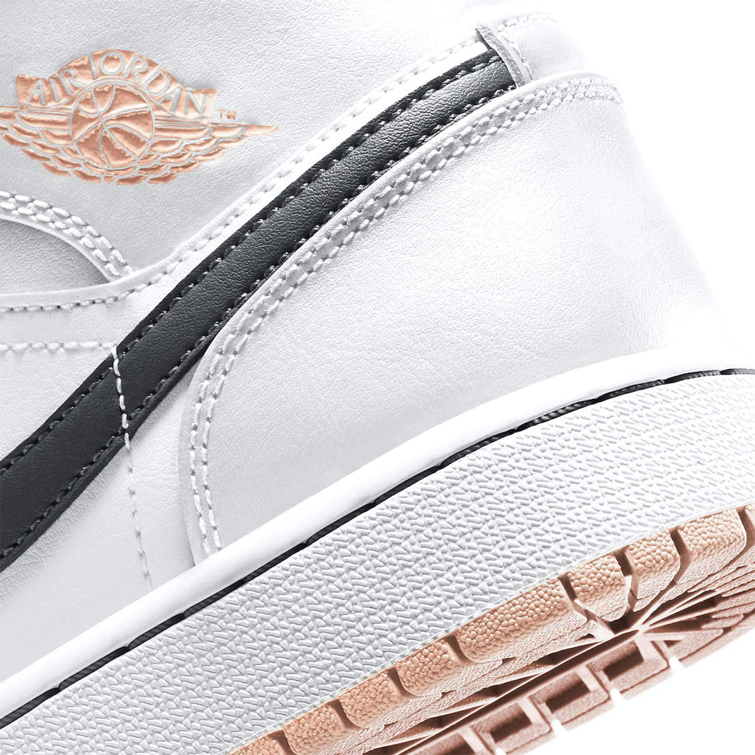 Air Jordan 1 Mid GS 'White Arctic Orange'- Streetwear Fashion - evapacs.com