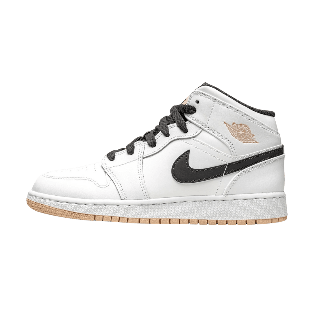 Air Jordan 1 Mid GS 'White Arctic Orange'- Streetwear Fashion - evapacs.com