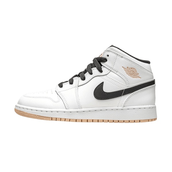 Air Jordan 1 Mid GS 'White Arctic Orange'- Streetwear Fashion - evapacs.com