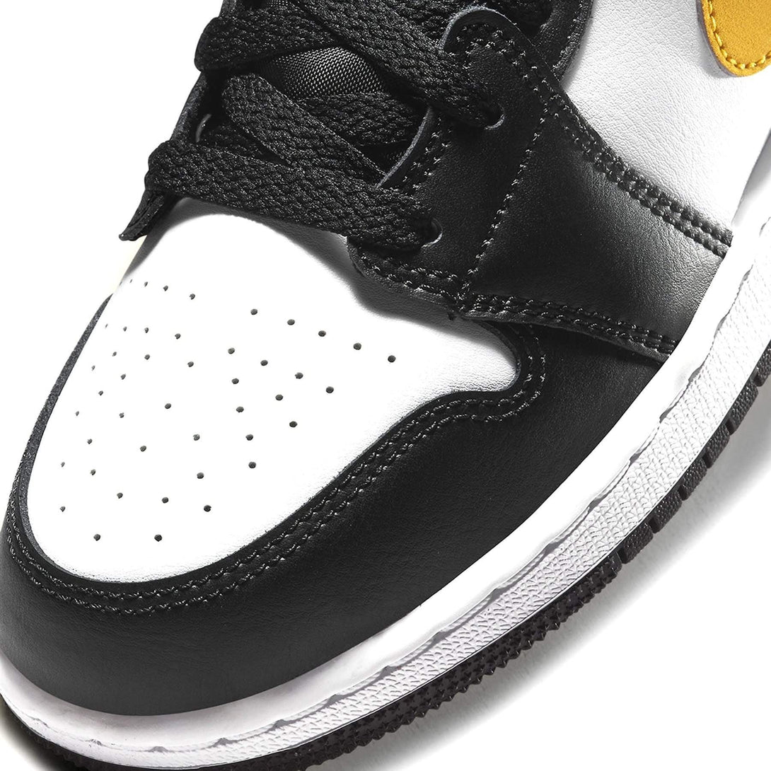 Air Jordan 1 Mid GS 'White Pollen Black'- Streetwear Fashion - evapacs.com