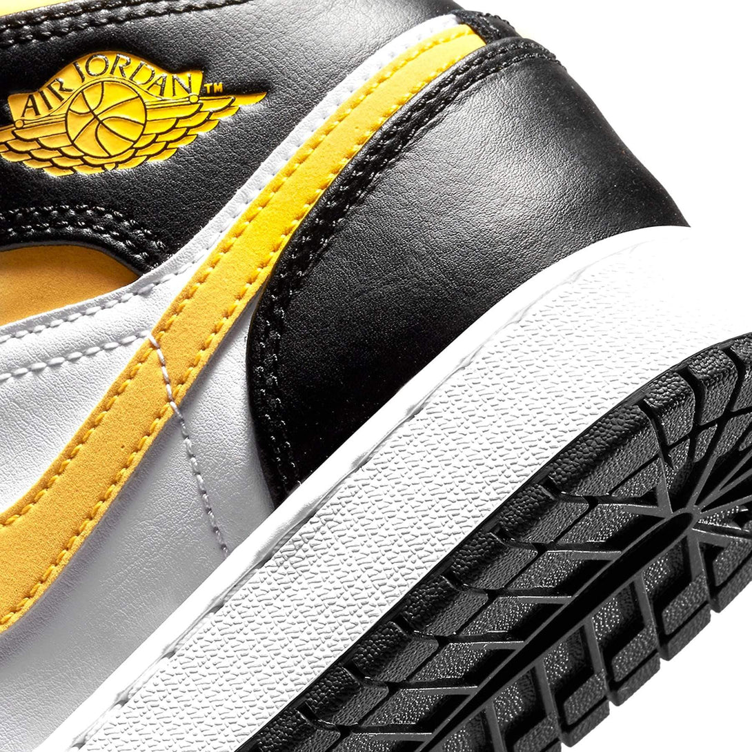 Air Jordan 1 Mid GS 'White Pollen Black'- Streetwear Fashion - evapacs.com