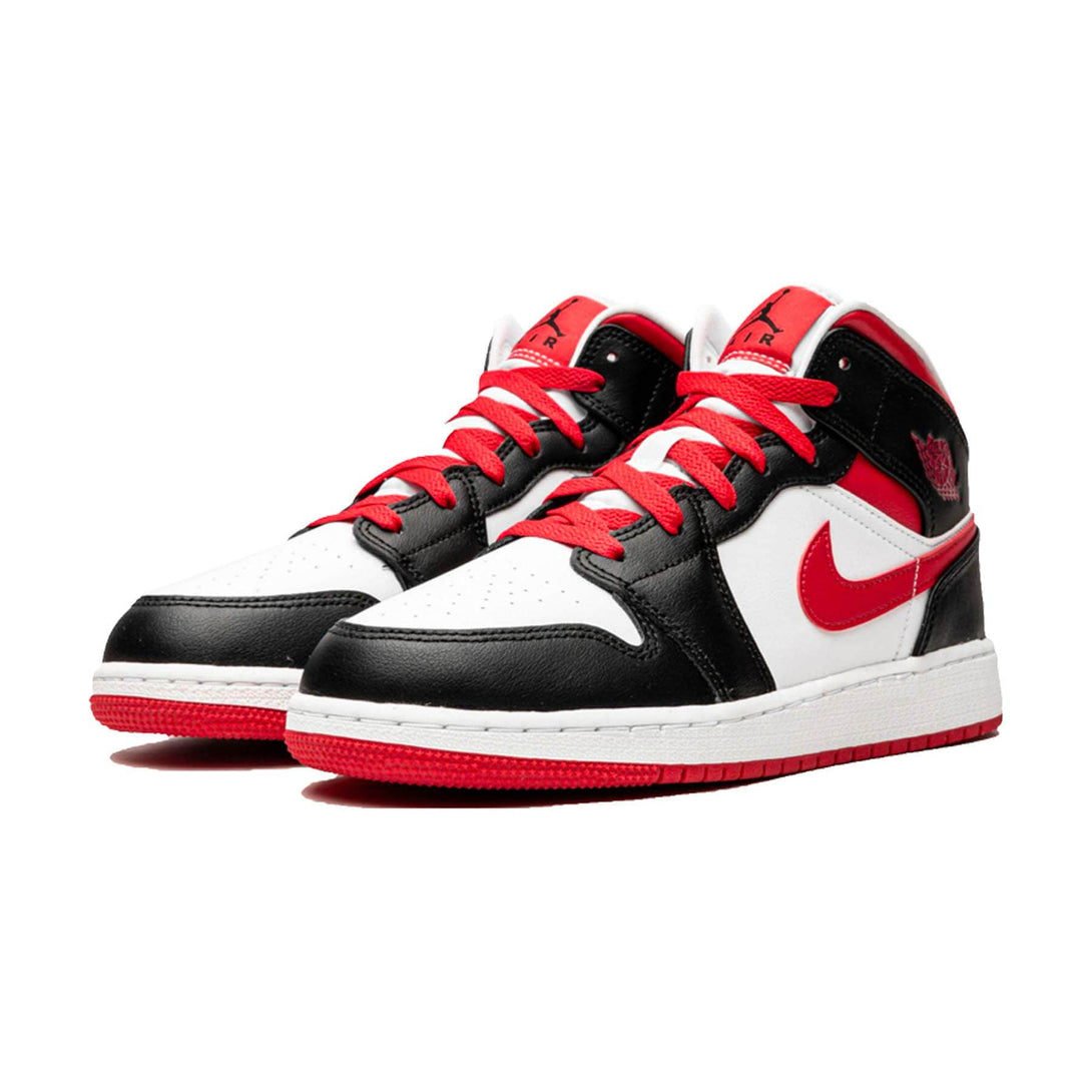 Air Jordan 1 Mid GS 'White Very Berry'- Streetwear Fashion - evapacs.com