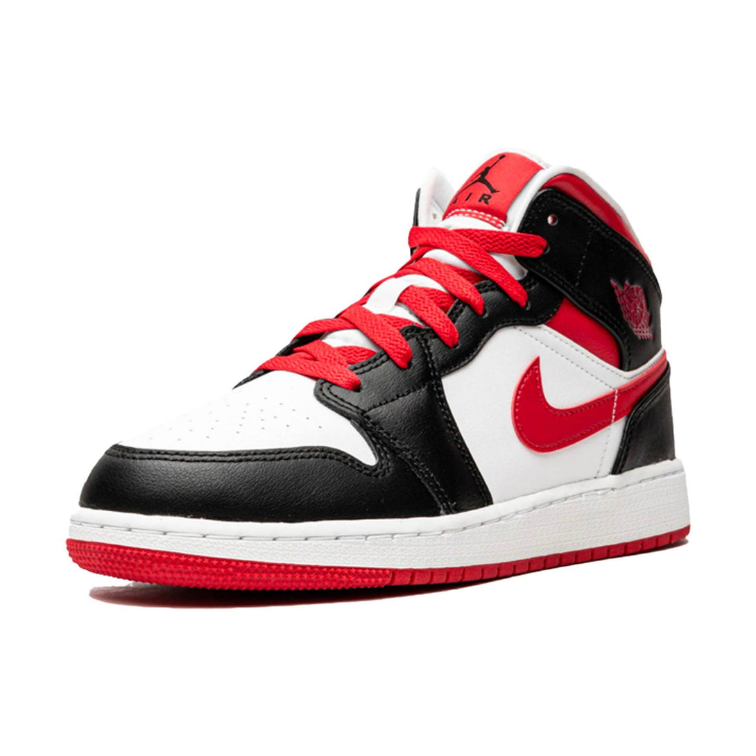 Air Jordan 1 Mid GS 'White Very Berry'- Streetwear Fashion - evapacs.com