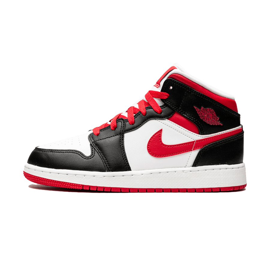 Air Jordan 1 Mid GS 'White Very Berry'- Streetwear Fashion - evapacs.com