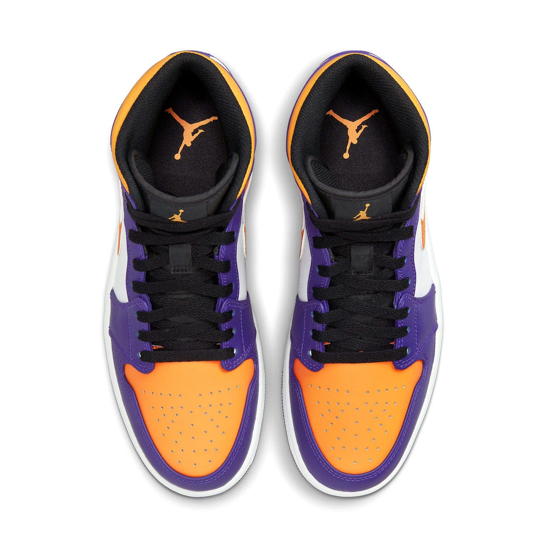 Air Jordan 1 Mid 'Lakers'- Streetwear Fashion - evapacs.com